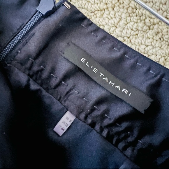 Elie Tahari Navy Blue Pencil Skirt | 8 - Picture 4 of 5